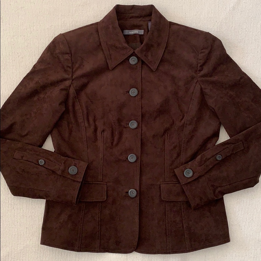 Brown Jacket Button Up